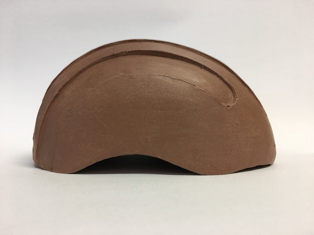 Hand sculpted helmet prototype design
