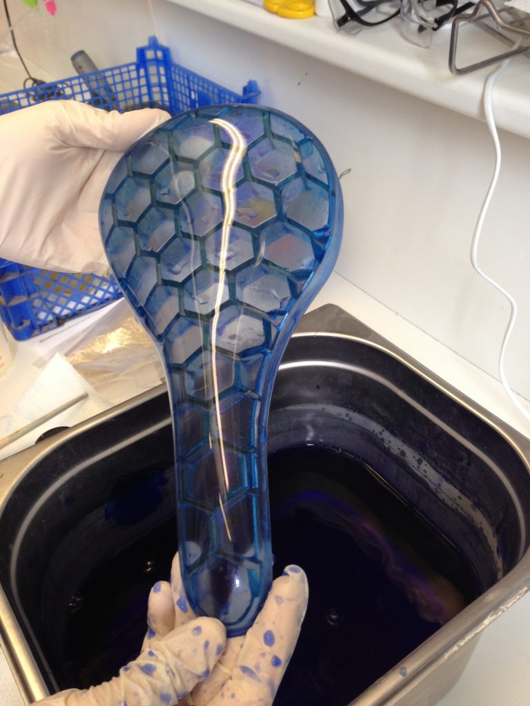 Prototype saddle design 3D print dye